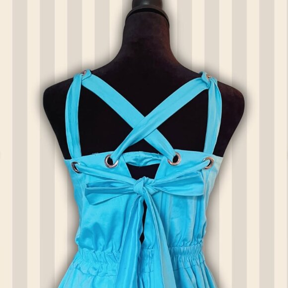 Second Hand Naf Naf blue tie-back dress (NWT) - Size XS - Picture 9 of 9